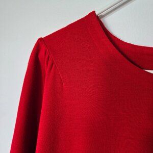 Rare find! Retro 80ties red dress, gold buttons on the back, perfect condition